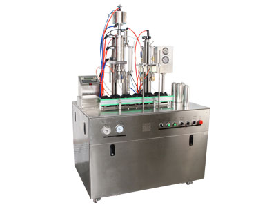 小型二元包裝氣霧劑灌裝機 小型二元包裝氣霧劑灌裝機